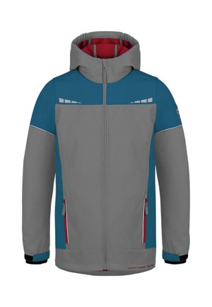 Outdoorjacke - grau blau rot