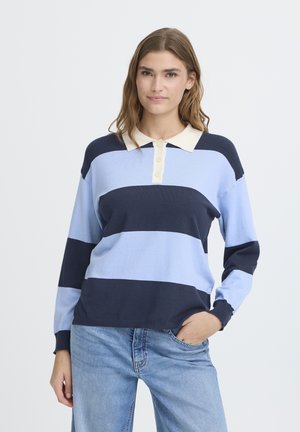 IHBOSTON LS14 - Tops ar garām piedurknēm - blue comb polo