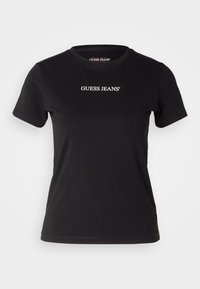 Jeans Camiseta Guess Negra Y Dorada Guess Jeans SLIM LOGO EMB