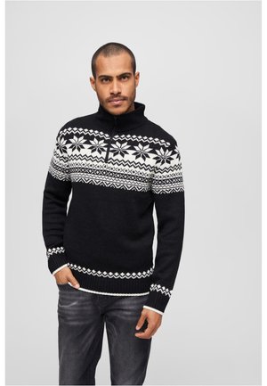 TROYER NORWEGER - Maglione - black, white