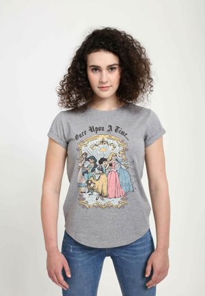 DISNEY PRINCESSES VINTAGE PRINCESS GROUP - T-shirt print - melange grey