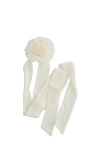 WE Fashion FLOWER CORSAGE - Foulard - white