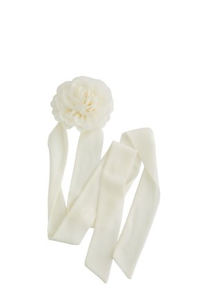 FLOWER CORSAGE - Foulard - white