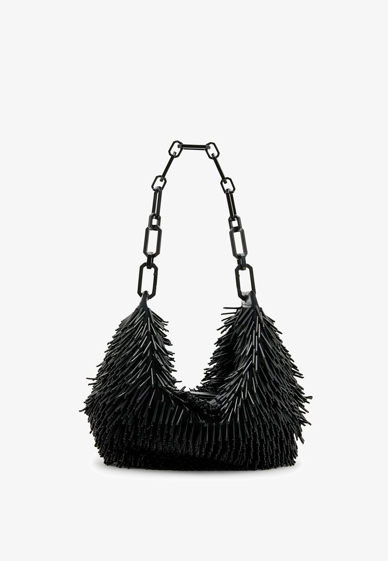 AllSaints MADEA CHAIN - Τσάντα χειρός - black/black