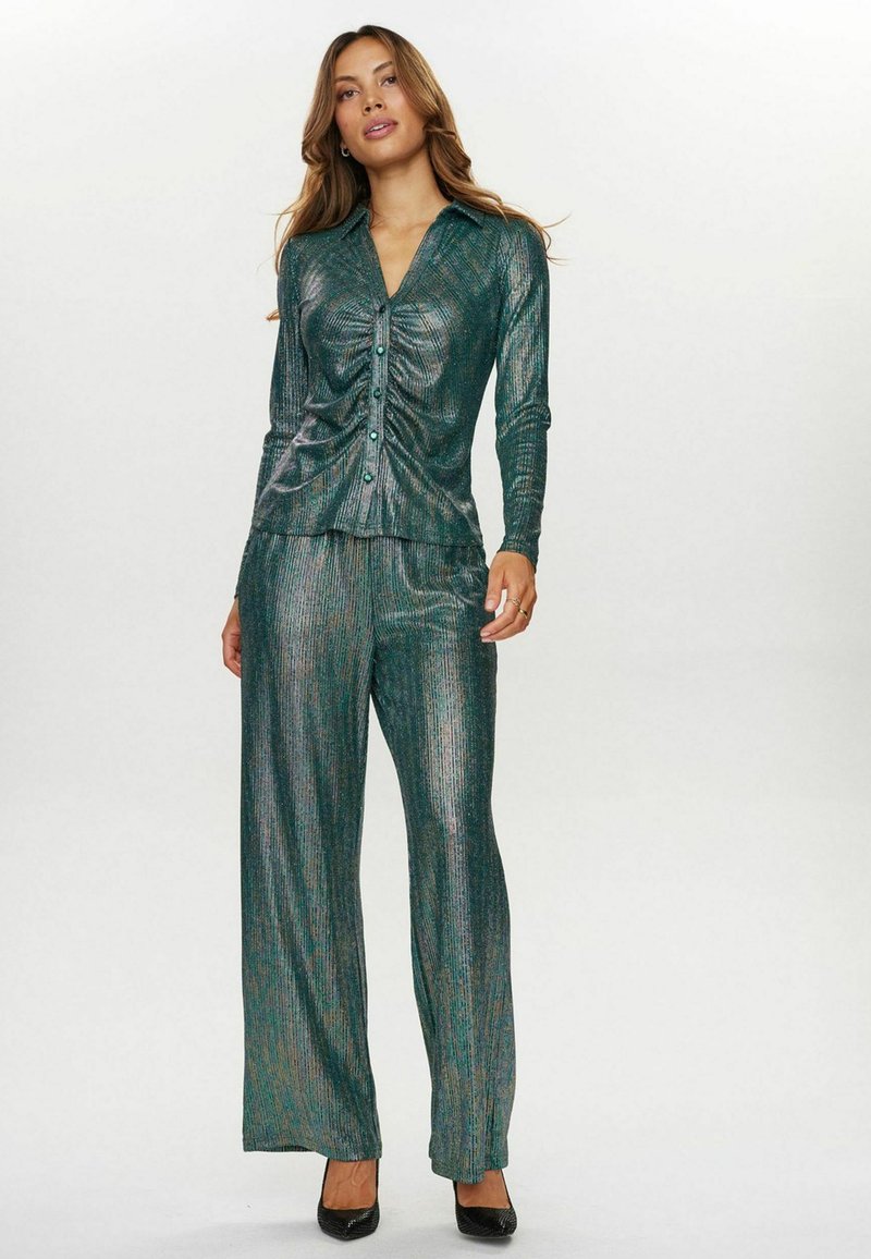 Numph Overhemdblouse groen