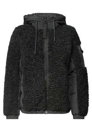 Cecil, TEDDY-JACKE MIT KAPUZE UND SOFTSHELLDETAILS - Veste d'hiver - olive night