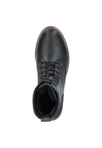 Nelson Enkellaarsjes met plateauzool - zwart