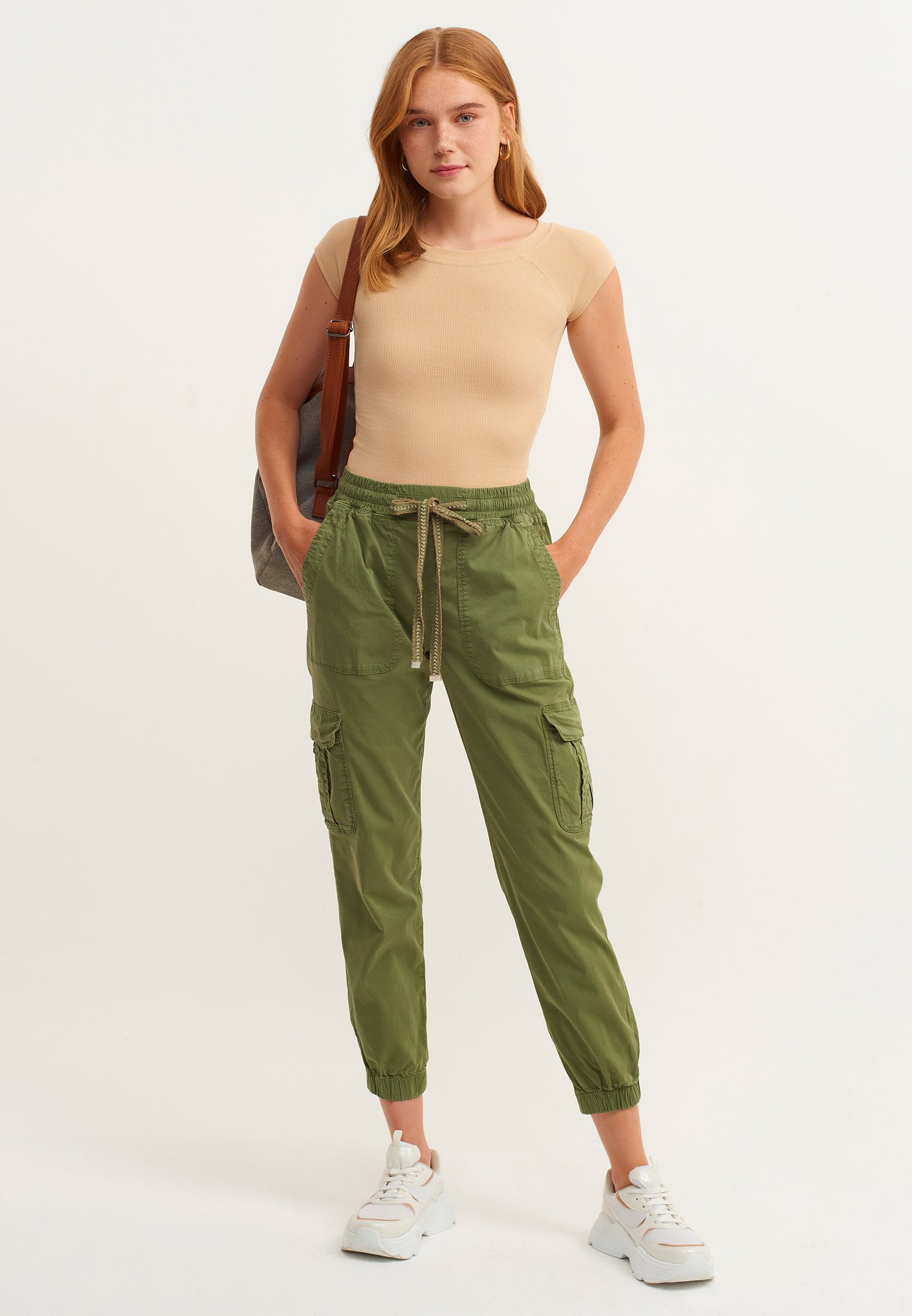 OXXO Pantaloni cargo - antik lichen/verde - Zalando.it