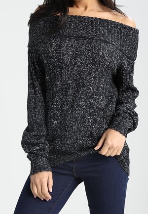 Trui - mottled black