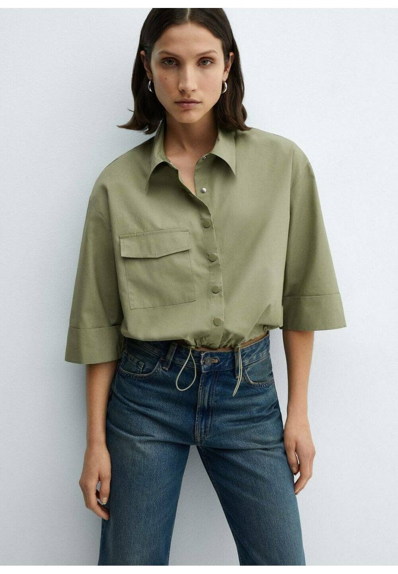 Mango Overhemdblouse - green