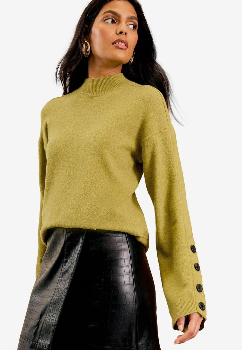 Love & Roses Strickpullover - green
