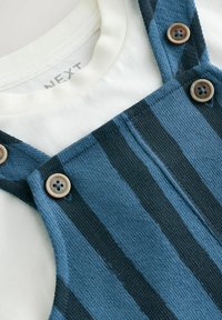 Next SET - T-Shirt basic - blue black stripe