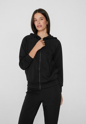 Mikina na zip - black