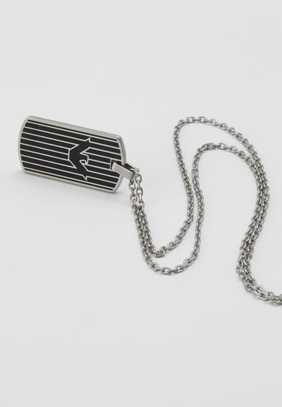 Emporio Armani LOGO PLAY NECKLACE - Collana - silver-coloured