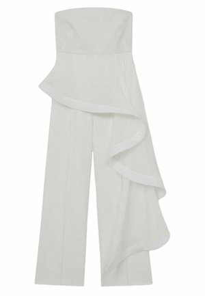 Reiss REGULAR FIT WIDE-LEG - RHIANNON RUFFLE - Haalari - ivory