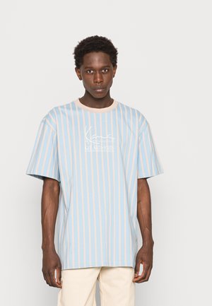 SIGNATURE STRIPE TEE UNISEX - Triko s potiskem - blue