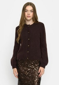 Soft Rebels ALLISON O-NECK - Jopica - chocolate plum melange