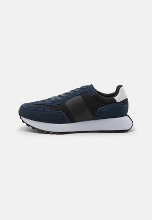 TOP LACE UP MIX - Baskets basses - navy/black/white