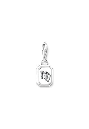 Zilveren hanger in octagonale vorm met een met rhinestenen versierde Maagd-symbool. Inclusief een veilige sluiting voor bevestiging.