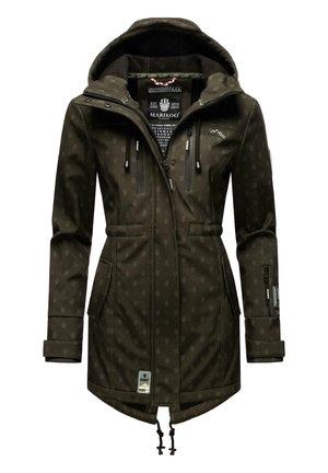 Marikoo ZIMTZICKE - Parkaer - dark olive w print