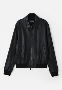 BLOUSON JACKET - Lederjacke - black