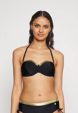 WIRE-BAND-TOP ELODIE LAS - Bikini augšdaļa - black-gold