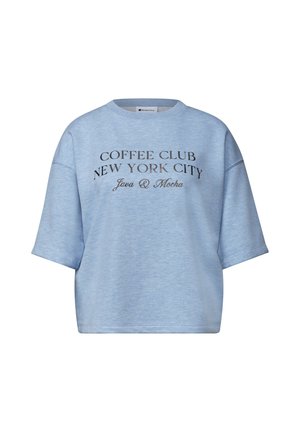 Street One, SHORT-SLEEVE SWEATSHIRT WITH GRAPHIC PRINT - T-shirt con stampa - northern blue mel