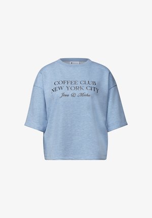 Street One, SHORT-SLEEVE SWEATSHIRT WITH GRAPHIC PRINT - Print T-shirt - northern blue mel