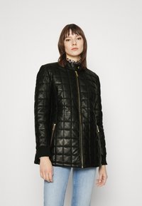 DEPECHE JACKET - Casaco de couro - black