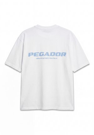 Pegador, COLNE LOGO - Nyomott mintás póló - white/ocean blue