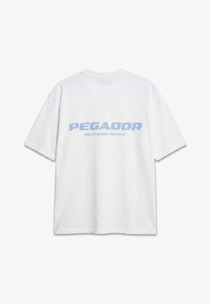 Pegador, COLNE LOGO - T-shirts print - white/ocean blue