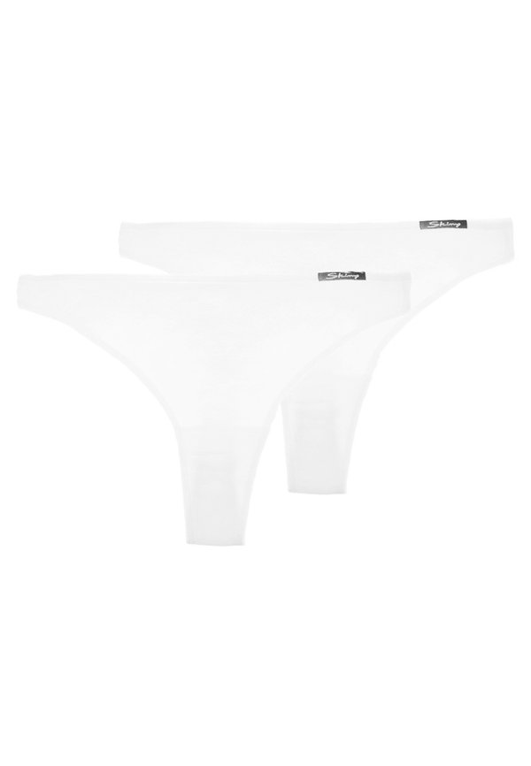DAMEN STRING 2ER PACK - Thong - weiß3