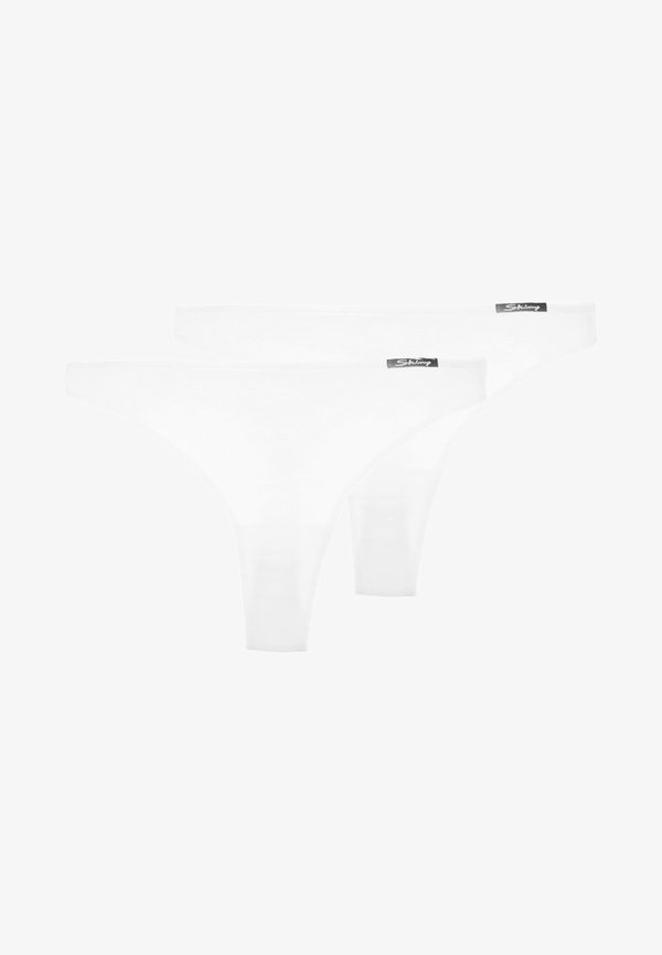 DAMEN STRING 2ER PACK - Thong - weiß3