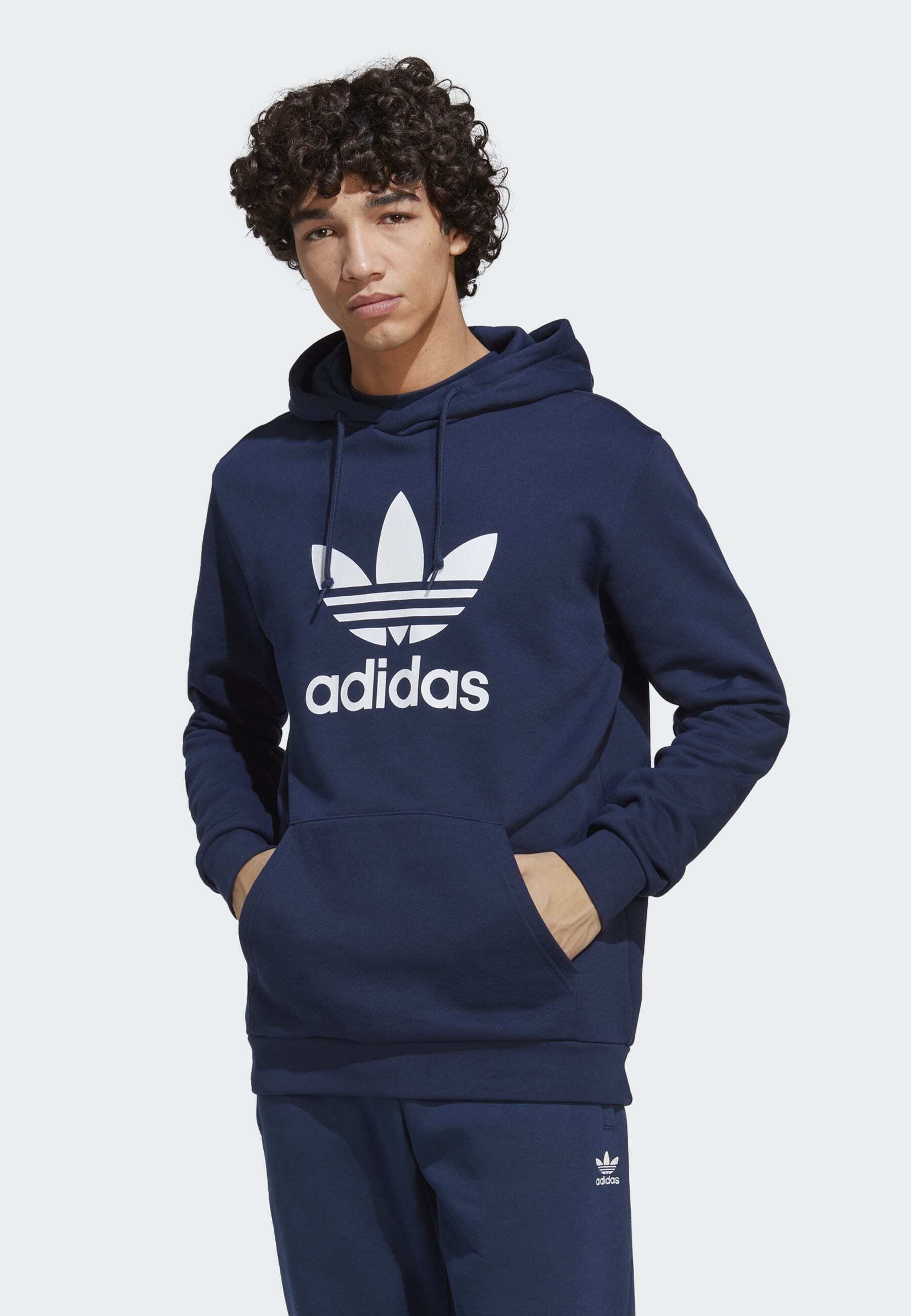 adidas trefoil pullover hoodie