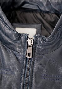 bugatti Lederjacke - navy