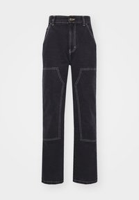 MADISON DOUBLE KNEE LOOSE - Vaqueros rectos - black wash