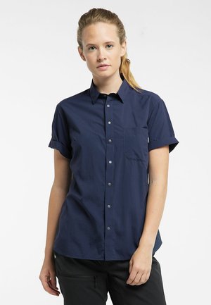 IDUN LITE SS SHIRT - Button-down blouse - tarn blue