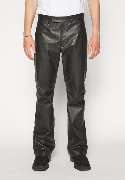 Emporio Armani EXCLUSIVE TROUSERS - Odinės kelnės - nero