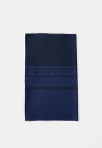 Jūrininkų stiliaus dviračio kepuraitė su lygiomis tekstūromis, išskirtiniu tamsiu dryžiu ir "Castelli" ženklinimu priekyje.