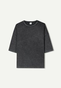 OVERSIZED - T-shirt basique - mottled dark grey