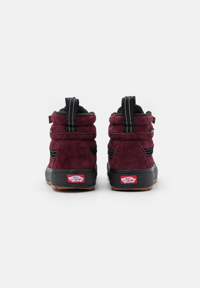 Vans Burgundy Suede High-Top Skate Shoes with Black Accents Vans Skate Half Cab Shoes - burgundy (outdoor purple/black) main image 4