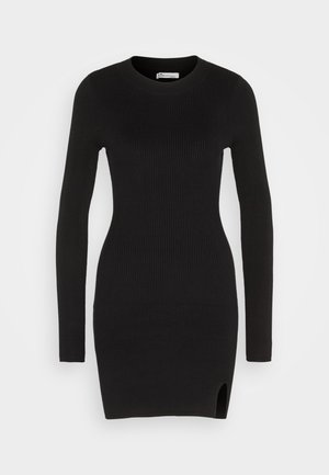 Hollister Co., CHAIN BODYCON SWEATER DRESS - Svetríkové šaty - black