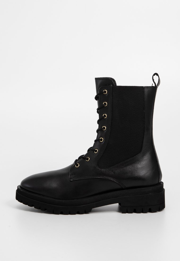 Dune London Veterboots zwart Dune London Veterboots zwart