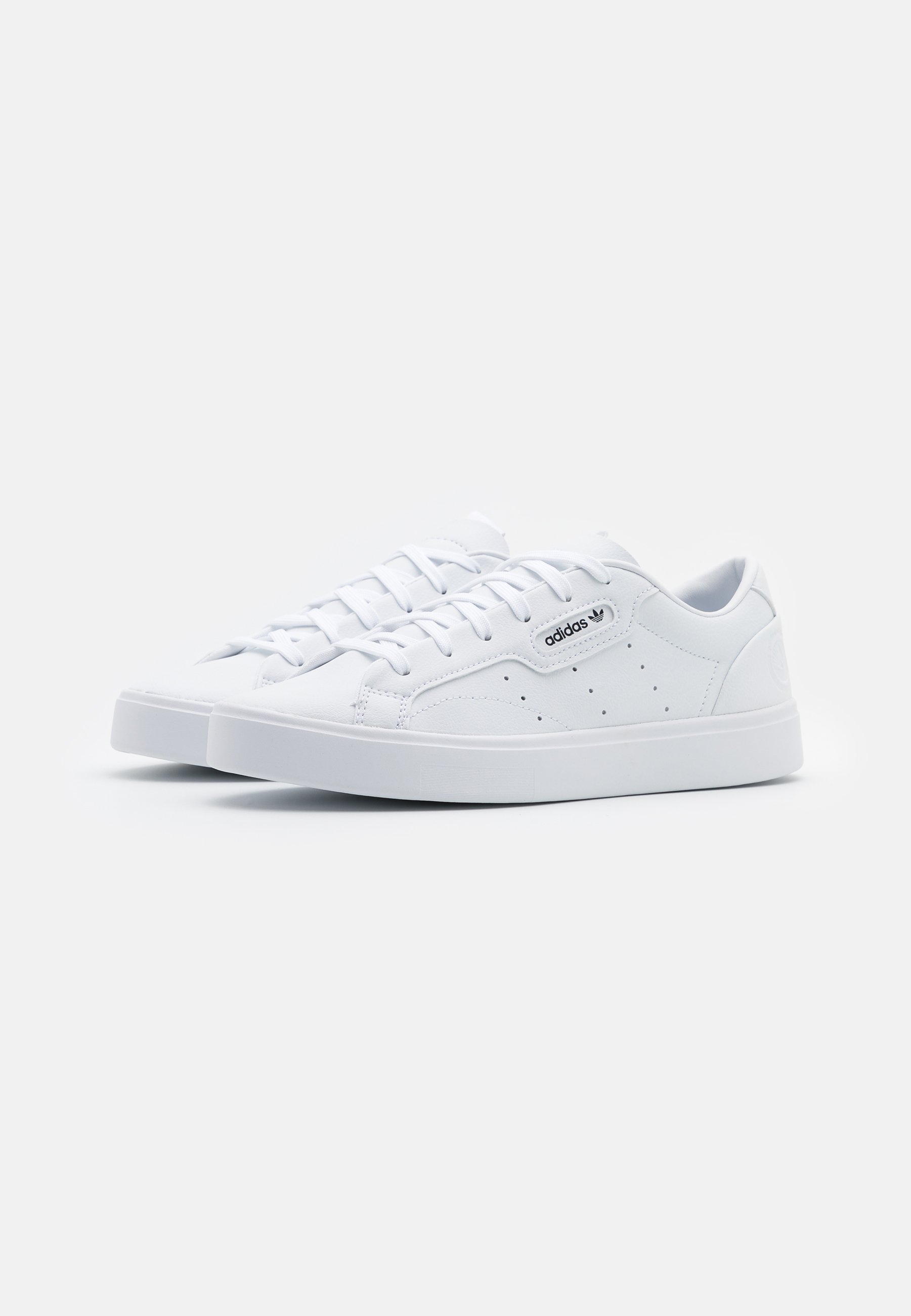 adidas originals sleek trainers in white