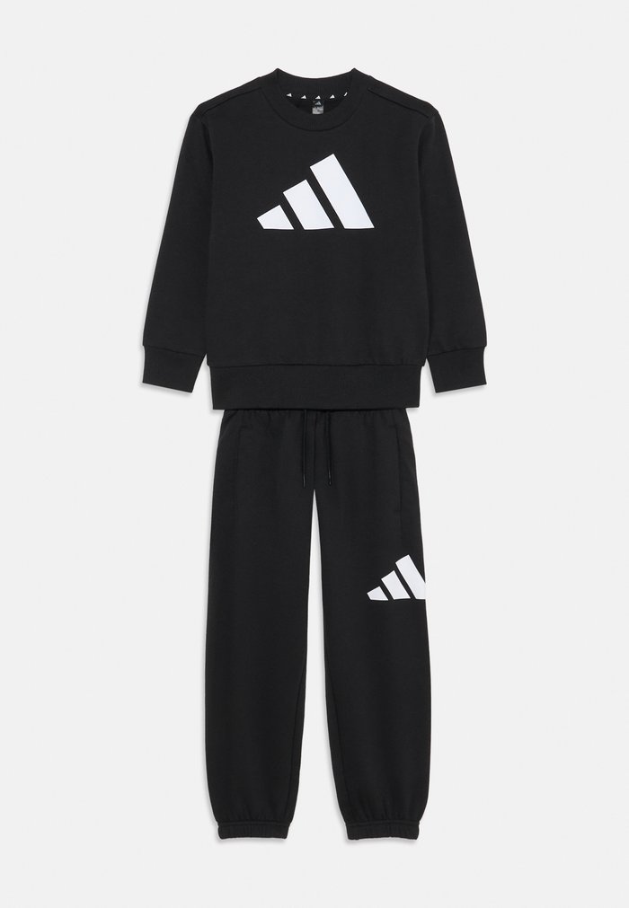 adidas BLOCK LITTLE UNISEX SET - Tracksuit - black/white