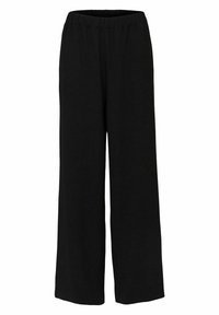 SLFTINNI RELAXED WIDE PANT - Auduma bikses - black