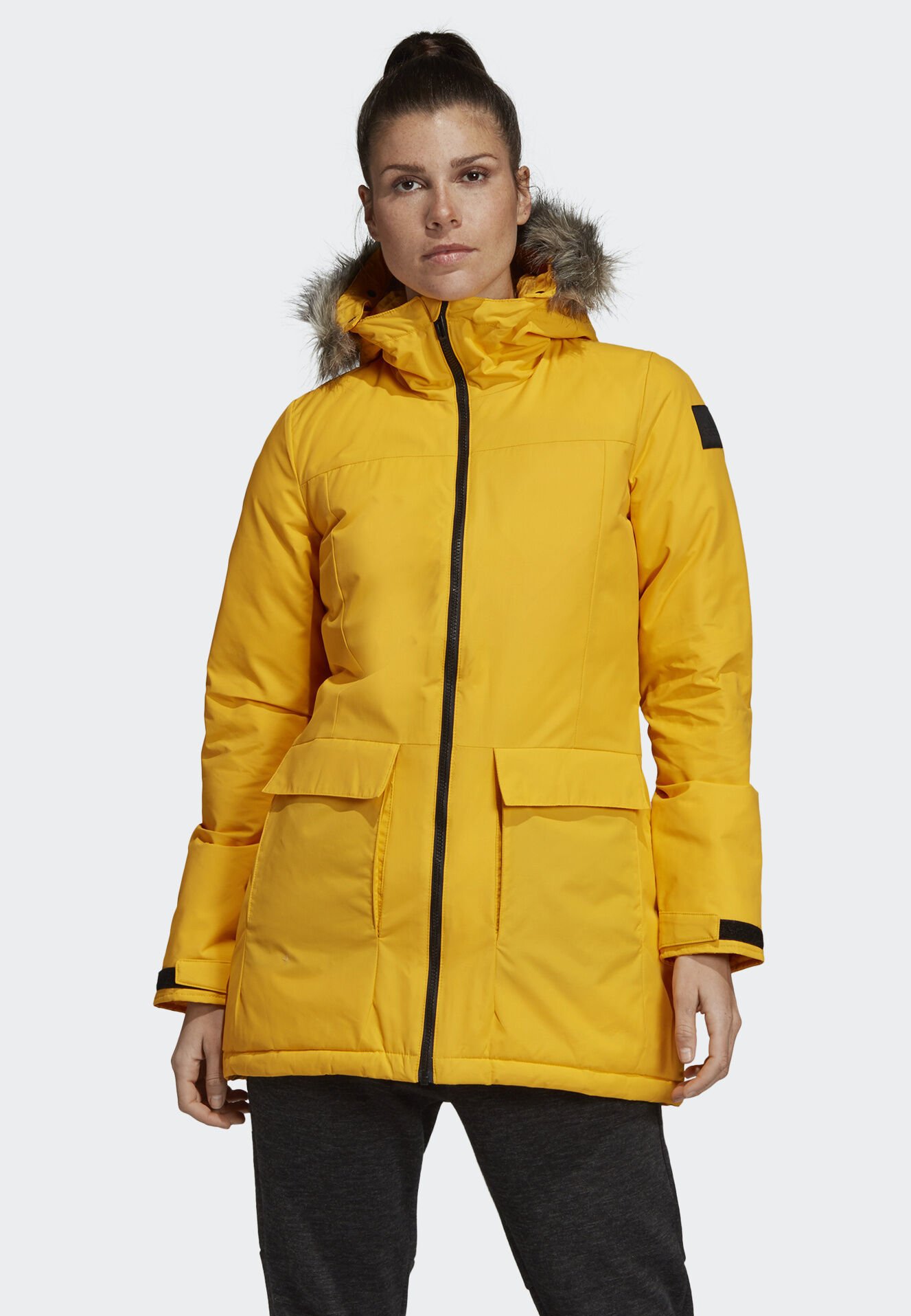 adidas yellow jacket women's