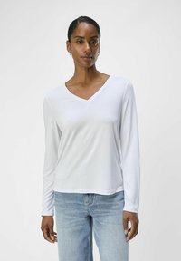 Object V-AUSSCHNITT - Langærmet T-shirt - white