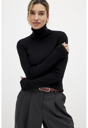 NA-KD Top s dlhým rukávom - black