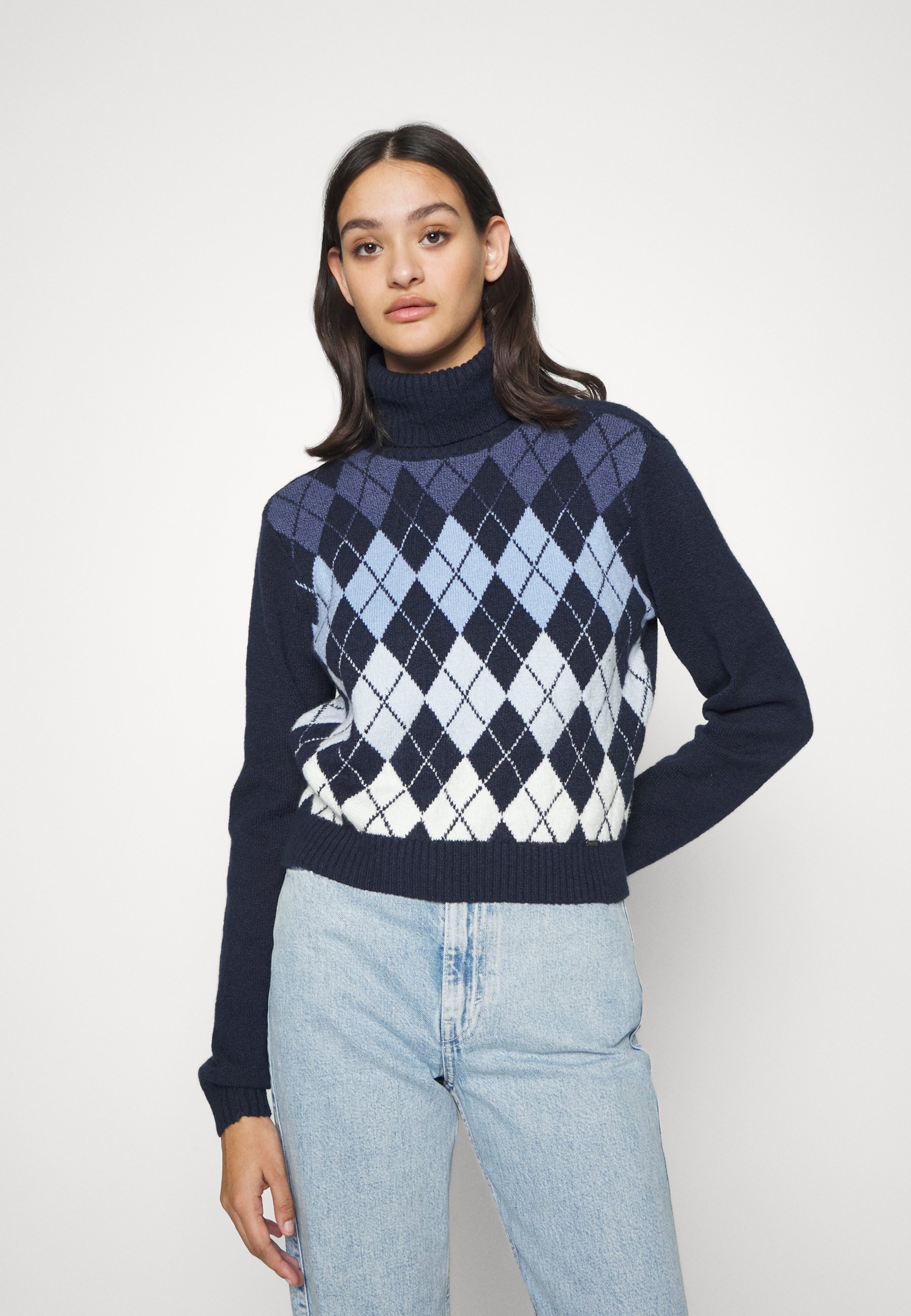 COZY FABBA TURTLENECK - Jumper - navy 